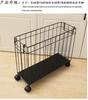 Nordic Style Iron Storage Basket with Wheels for Books, Snacks, Magazines, Yoga Mats & Sports Equipment