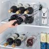 Universal Transparent Fridge Wine Storage Rack Bottled Beverage Storage Box Stackable Wine Holder Bottle Display Shelf Refrigerator  Kitchen Organizer