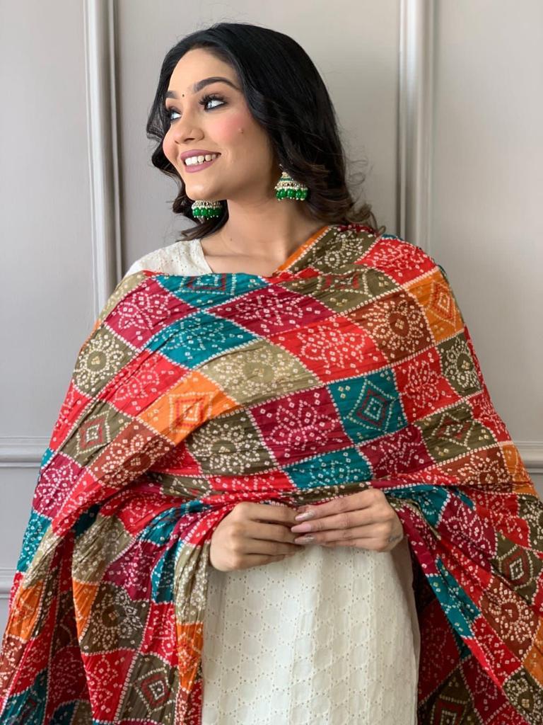 Indian Bollywood Cotton Schiffle Chikankari Kurti Set Women Designer Salwar Kameez Dress