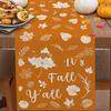 Christmas Table Runner Linen Holiday Decor Creative Halloween Thanksgiving Tablecloth Festive Atmosphere