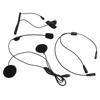 Motorcycle Earpiece Mic 2 Pin PTT Black Bike Helmet Headset Microphone for Kenwood 2 Way Radio
