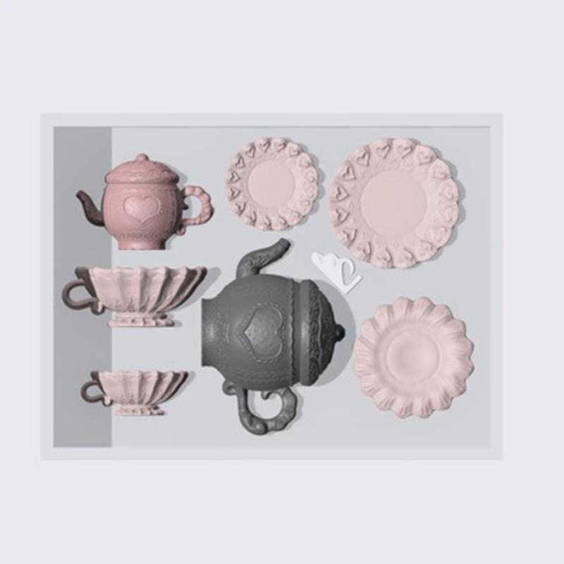 Heat Resistant Silicone Teapot Shaped Mold For Cake Decorating Clay Modeling And Epoxy Resin Projects