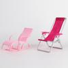 Children' Gift Garden Bench Doll Beach Chair Foldable Deckchair Dollhouse Furniture Toy Accessories
