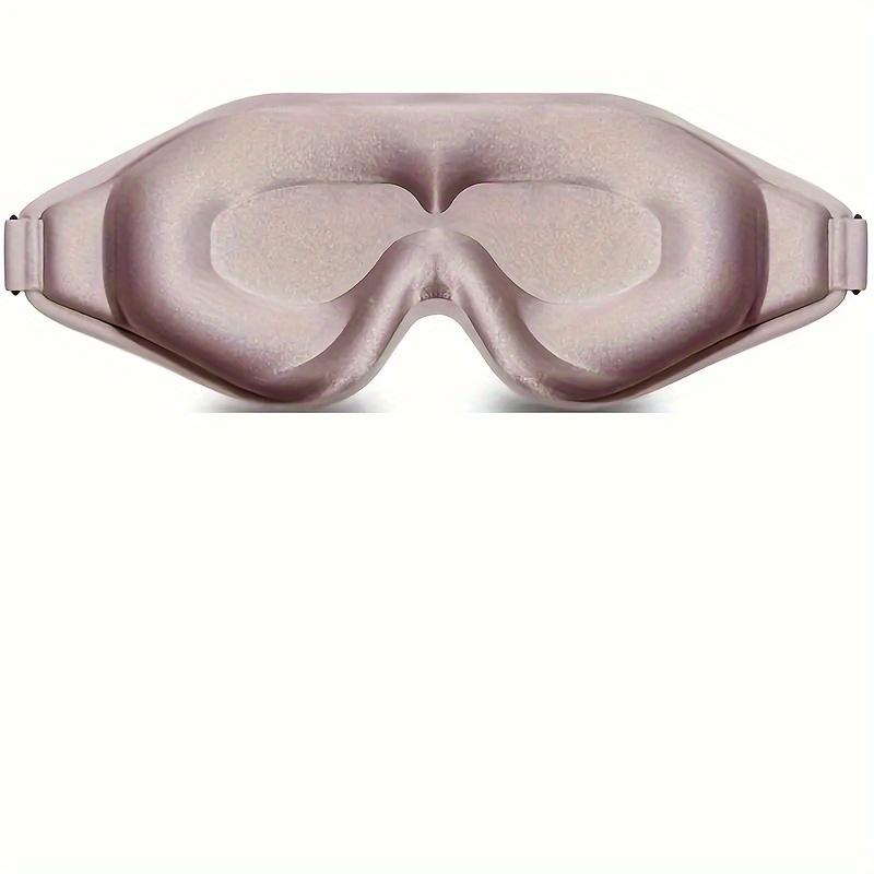 

3D контурная маска для сна - Мягкая светоблокирующая повязка на глаза с регулируемым ремешком для сна, путешествий, ночной смены, йоги и медитации 1pc розовый