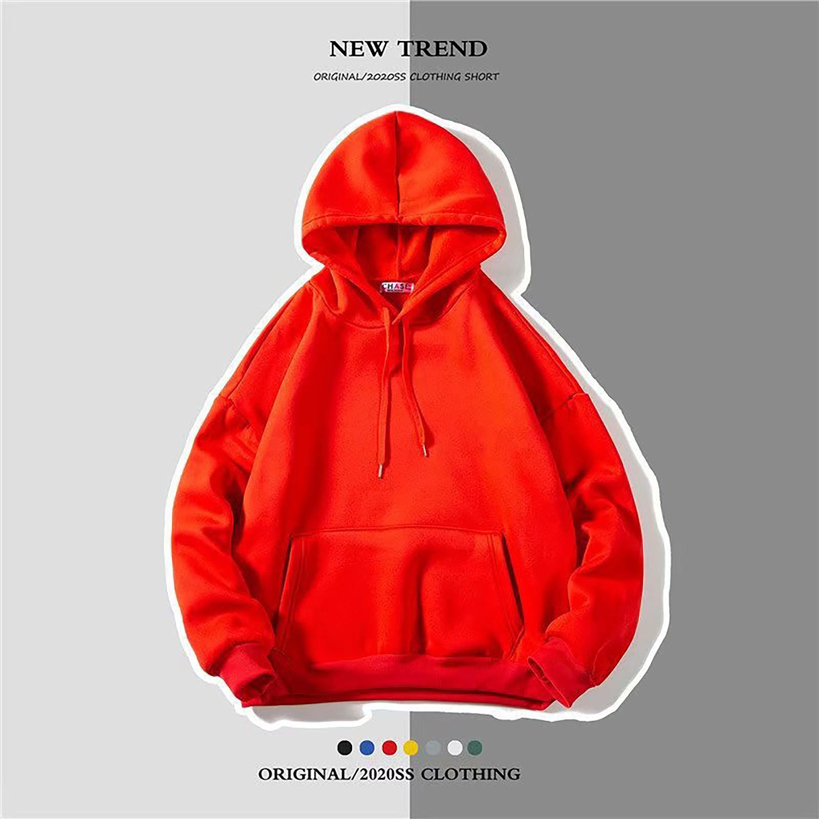 

Толстовка с капюшоном из флиса для мальчиков и девочек, осенне-зимняя, средняя, детская, однотонная, теплая одежда, детский флисовый топ с капюшоном XXXXXL красный