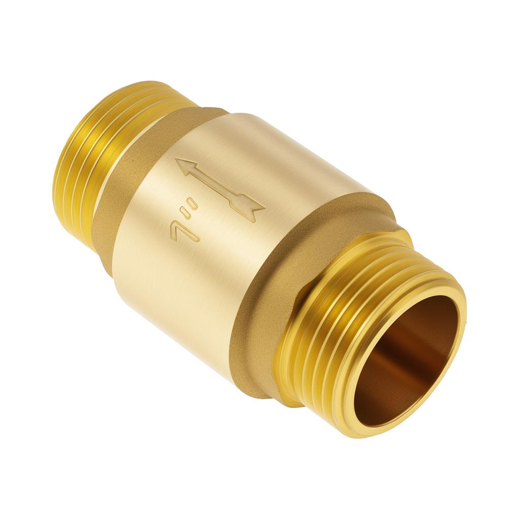 1 Inch Heavy Duty Check Valve - Bronze Backflow Preventer for Well Pump, Water Tank & Plumbing, Horizontal Flow One-Way Valve, Corrosion Resistant