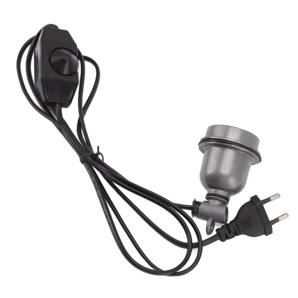 Gniazdo lampy grzewczej E27 Obudowa ze stopu Standardowy uchwyt żarówki grzewczej dla zwierząt domowych dla lampy dla gadów i żółwi