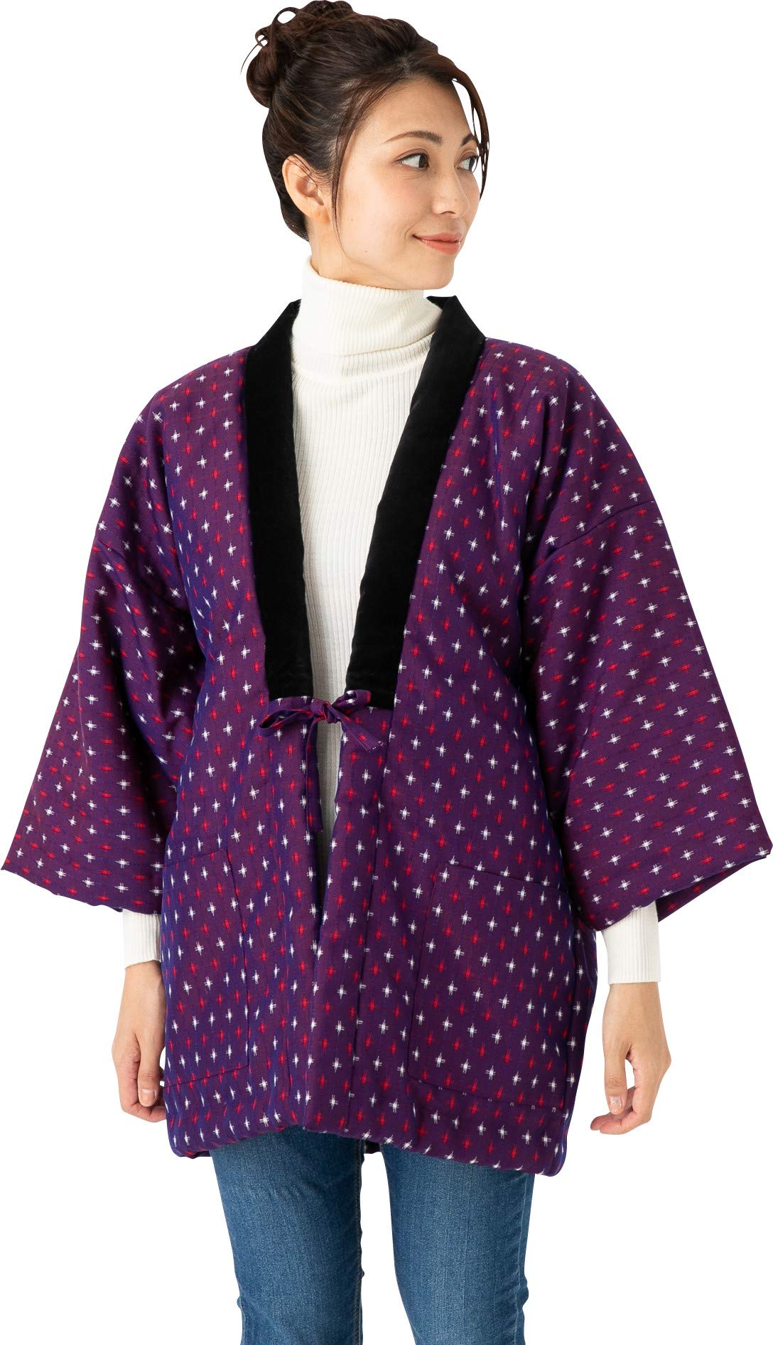 

Ватэносато Куруме Ручной работы Хантэн (Женский) - Сделано в Японии - Наполнено хлопком (96)