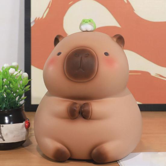 Vinyl Wasserschwein Spardose Cartoon Tier Bargeld Münzaufbewahrungsbehälter Kinder Erwachsene Geldspardose Glas Schreibtischdekoration