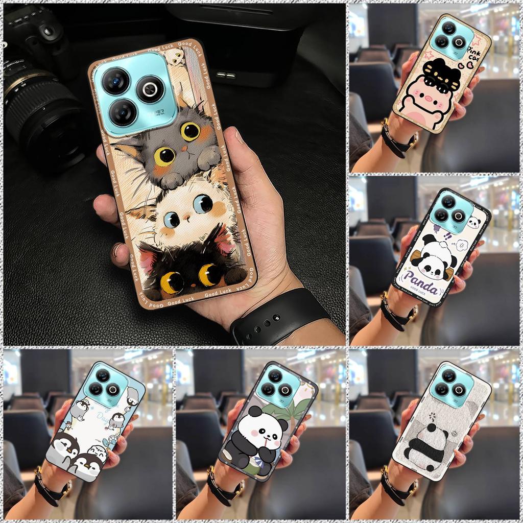 Wstrząsoodporne Wytrzymałe Etui na Telefon Dla ZTE Blade A75 4G/Z2359 Zwierzęta Kreskówka Saszetka na Telefon Słodka Tylna Pokrywa Pełne owinięcie Miękkie etui