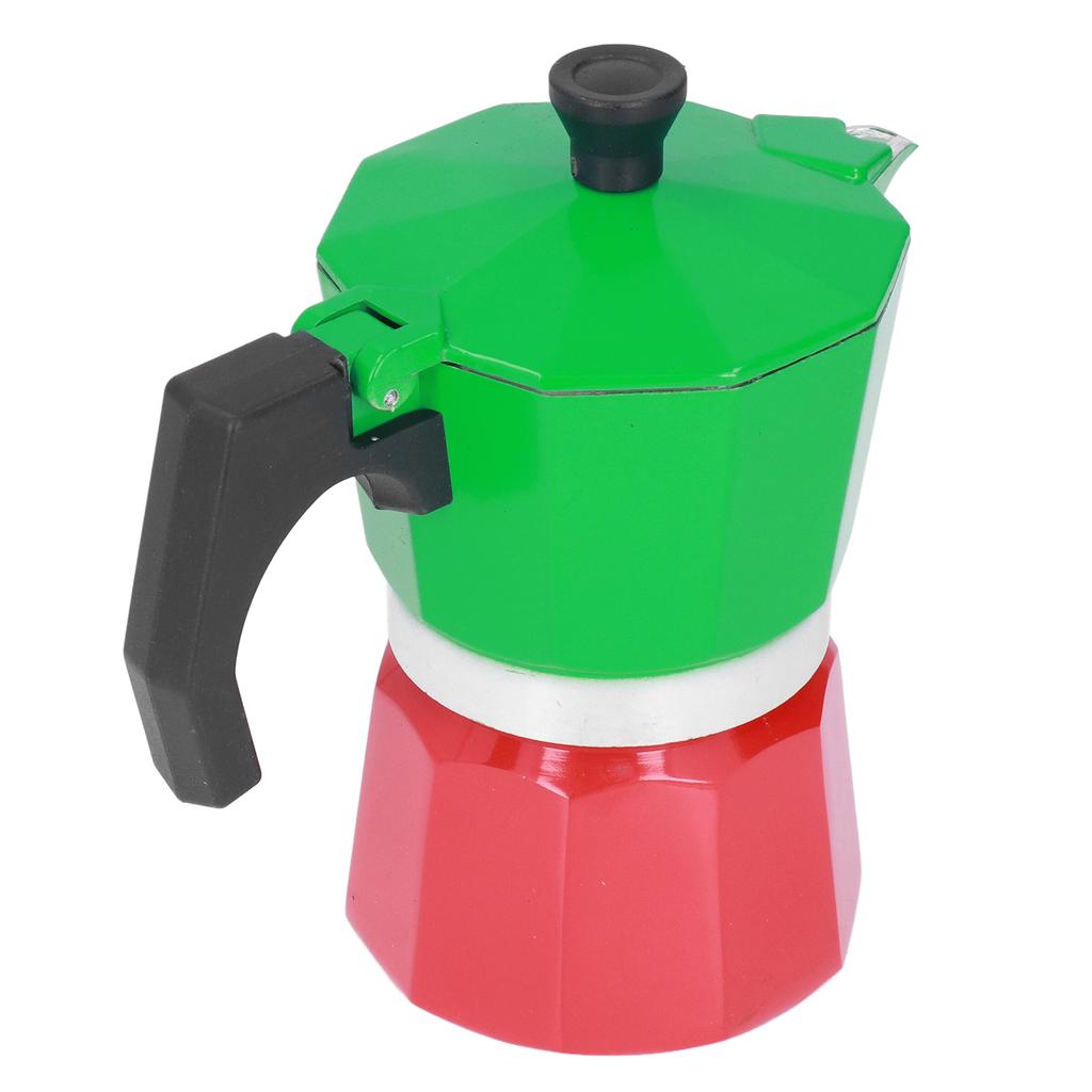 Stovetop Coffee Maker Great Flavored Strong Italian Style Moka Pot Thicken Octagonal 3 Color6 Cup 300ml