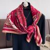 Design Print Twill Square Silk Scarf Women Shawl Wraps Neckerchief Female Hair Hand Head Scarves Hijab Echarpe  Bandana