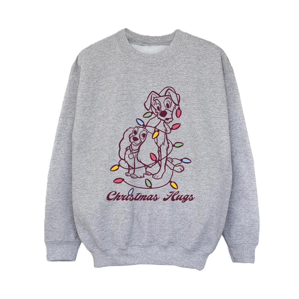 Disney Jungen-Sweatshirt „Lady And The Trump Christmas Hugs“.