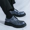 Zapatos Oxford de Moda para Hombre con Cordones Negros de Suela Gruesa Resistentes al Desgaste Negocios Marca Zapatos Formales para Hombre Zapatos Sociales de Lujo