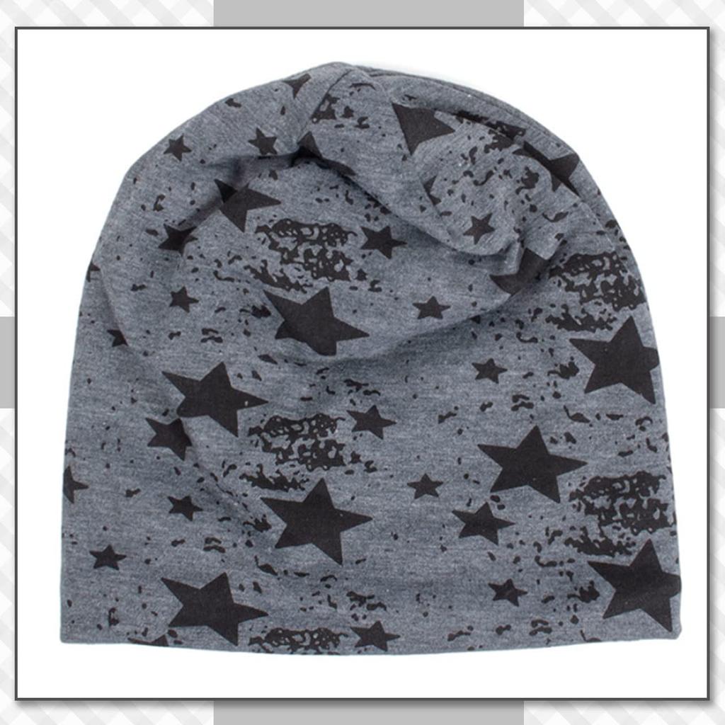 CHROME CRANE Herren Stern Strickmütze, Lässig und Stilvoll, Fleecegefüttert, Perfekt für Herbst und Winter, CB116 (Dunkelgrau)