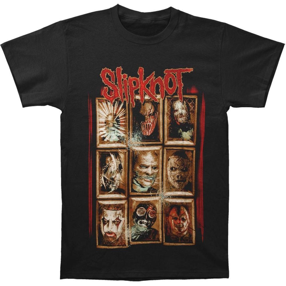 Slipknot New Masks T-shirt Large Black Unisex T-Shirt S