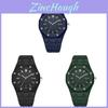Mens Calendar Quartz Watch With Waterproof Design And Plastic Case For Daily Use