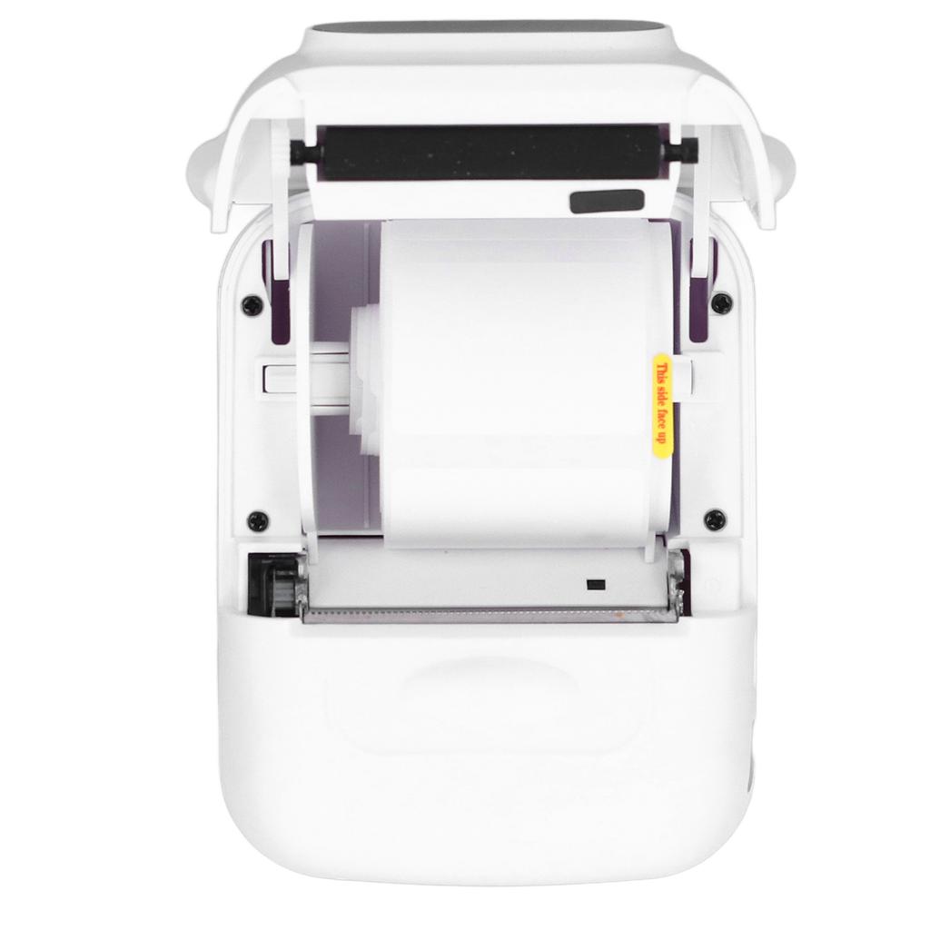 Bluetooth Thermal Label Printer 203dpi Printing Rechargeable Portable Thermal Printer with 1 Roll Pa