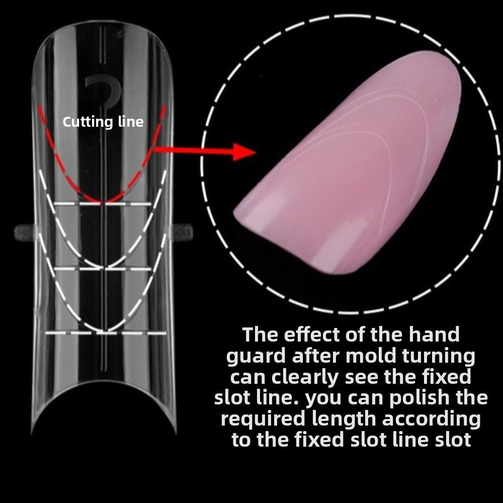 Transparent Toe Nail Molds Double-head Manicure Tools New Manicure Nail Mold  For Builder Gel