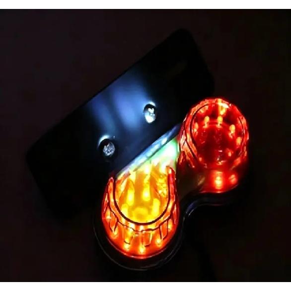 Motorcycle Modified Tail Light Universal For Street Bikes And Riding Motorcycles 5 WireMounted Turn Signal Brake