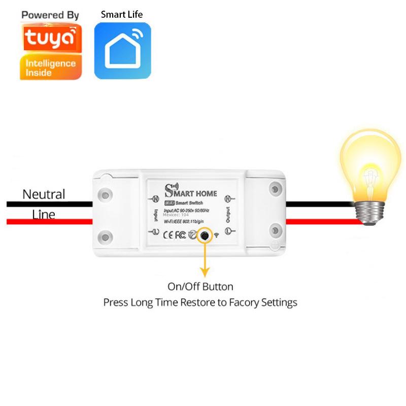 WLAN- & Bluetooth Smart Dual-Mode-Schalter mit Tuya Zigbee App