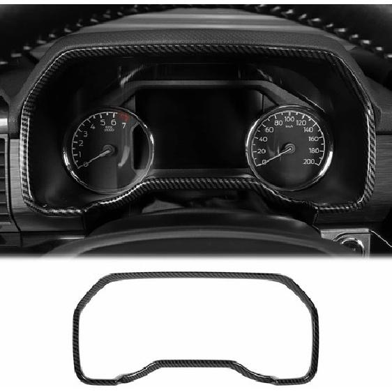 For 21+ F150 Interior Dashboard Panel Frame Decoration Carbon Fiber Accessories