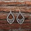 Huitan Vintage Women Drop Earrings Engraved Design Fancy Accessories for Party Daily Simple Style Bohemia Lady Metal JewelryGood Product