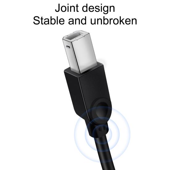 1.5/3/5/10M Portable USB2.0 PVC High Speed Print Clear Transfer Printer Cable Scanner Cord