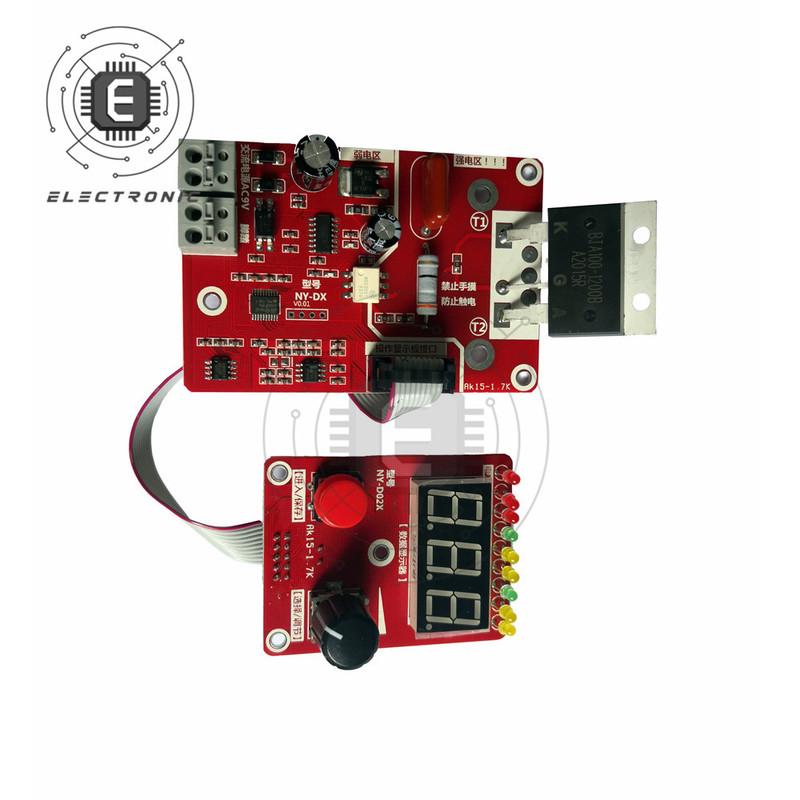 NY-D02 100A / 40A Pulse Spot Welder Encoder Time Digital Display Module Control Panel Adjustable Current Controller