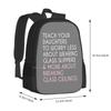 Breaking Glass Ceilings Pattern Design Bag Student's Backpack Feminism Strong Woman Boss Lady Womens Rights Resist