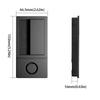 Design Senza Maniglia Serratura Magnetica per Porte Finitura Nera Maniglia a Incasso Porte Interne