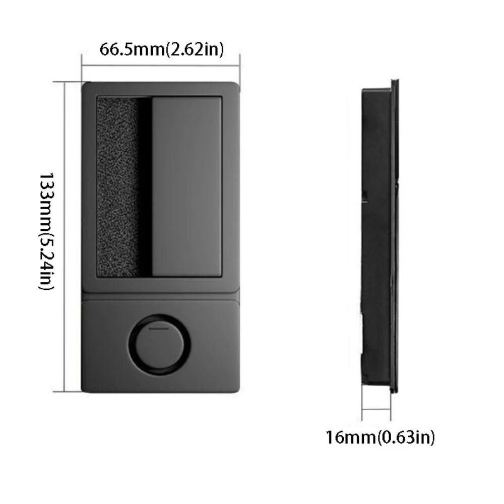 Design Senza Maniglia Serratura Magnetica per Porte Finitura Nera Maniglia a Incasso Porte Interne