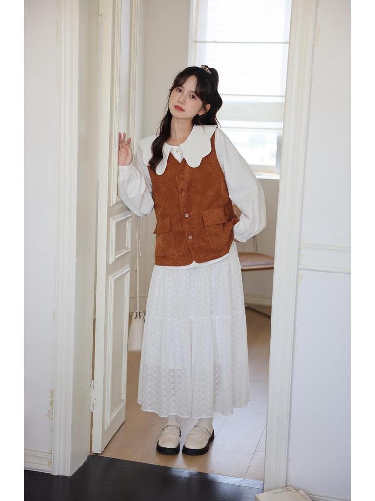 Chic French Doll Collar Shirt - Unique Early Spring Women's Fashion Top