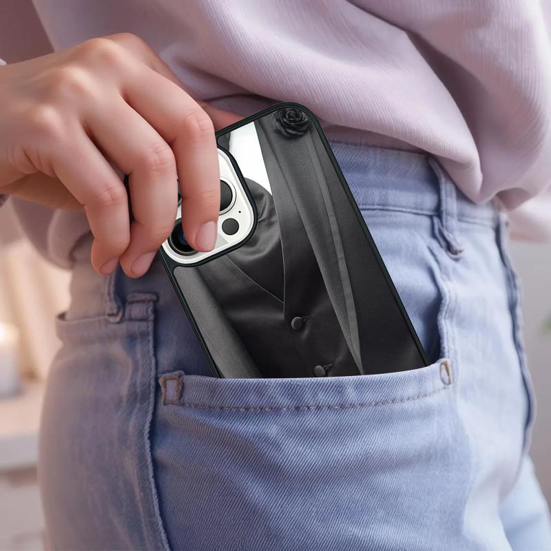 

Man Suit Shirt Tie Phone Case For iPhone 17 Air 15 16e 14 13 Pro Max Coque 12 11 Pro Max PLUS cover iPhone 11pro max