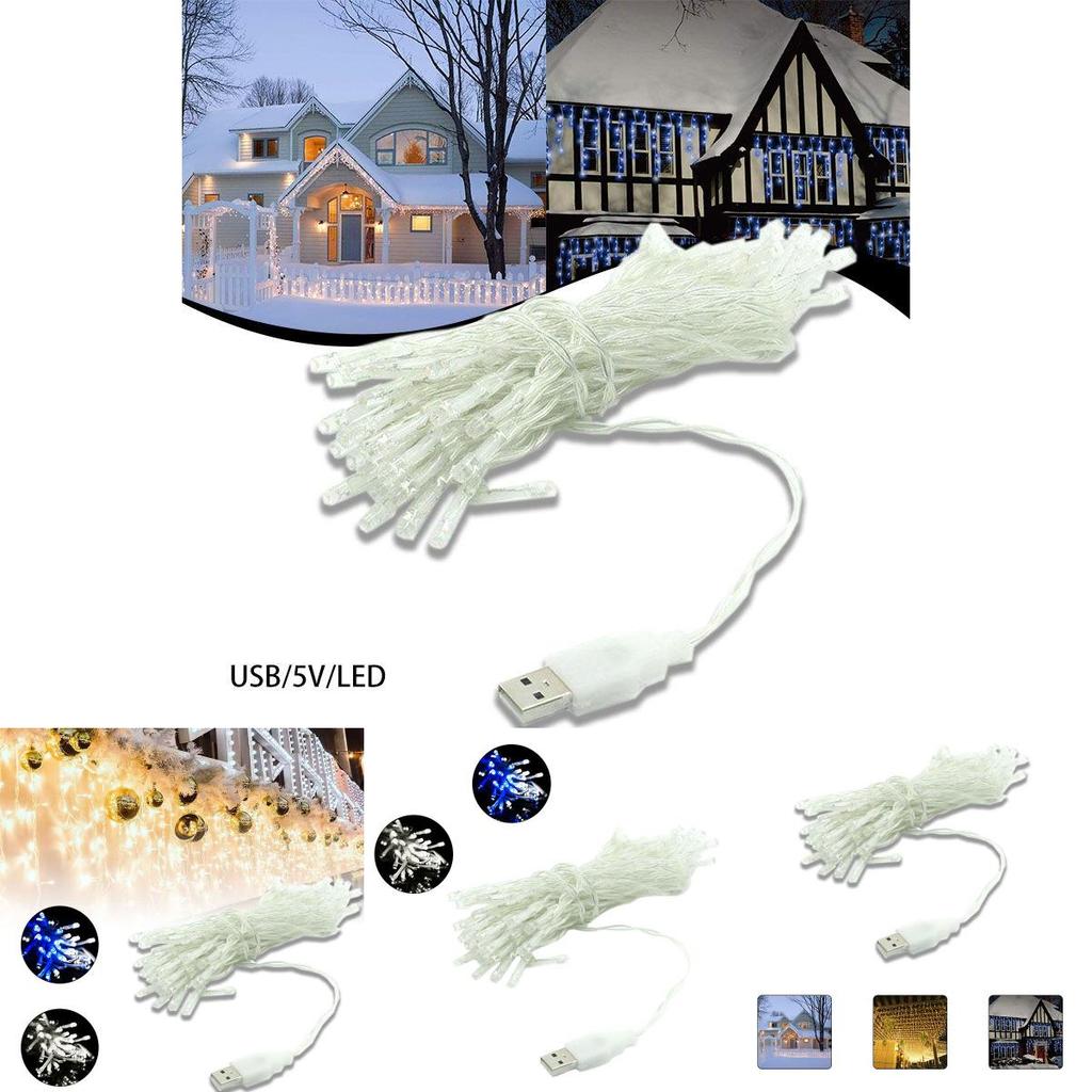 Usb Led String Of Lights With Meteor Shower Effect For Christmas And Holiday Decor