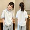 Girls' Trendy Korean-Style Summer Plaid Polo Shirt