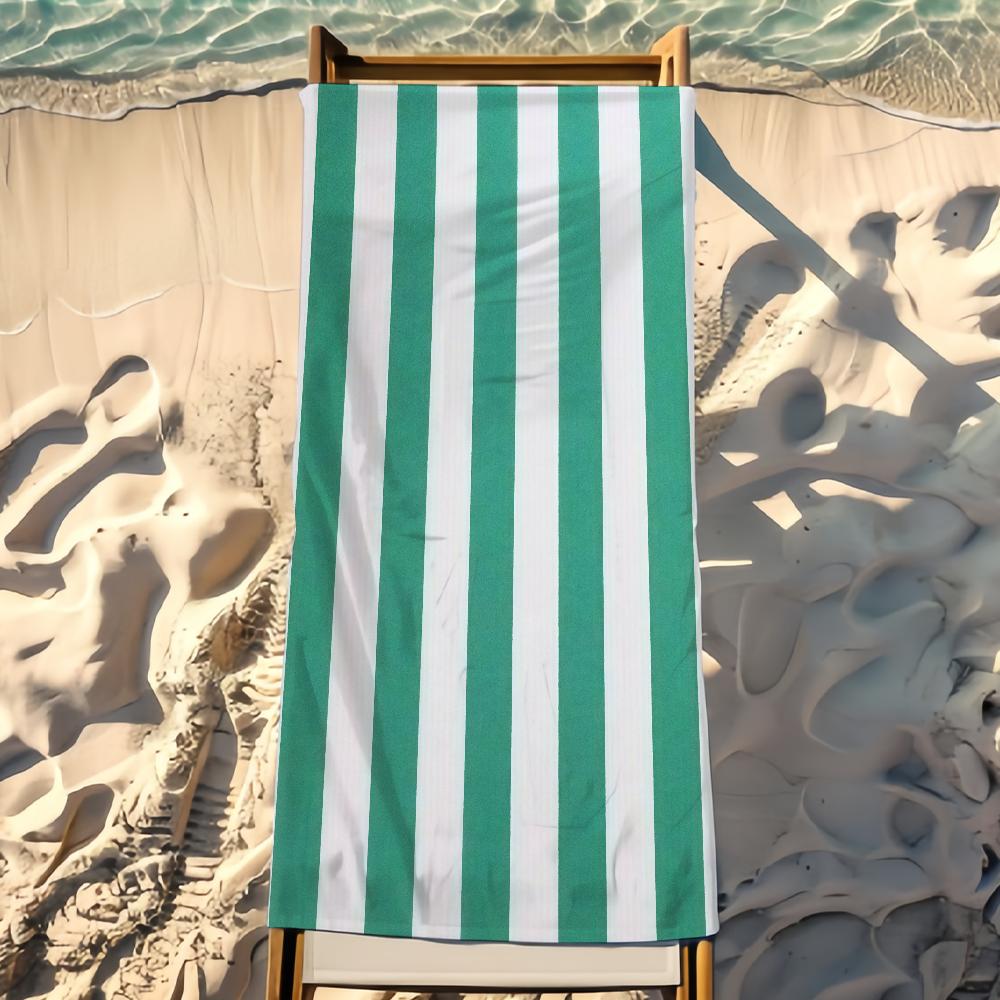 Stripe Towel Beach Towel Travel Lightweight Skin Friendly for Pool Beach Camping Cruise Summer