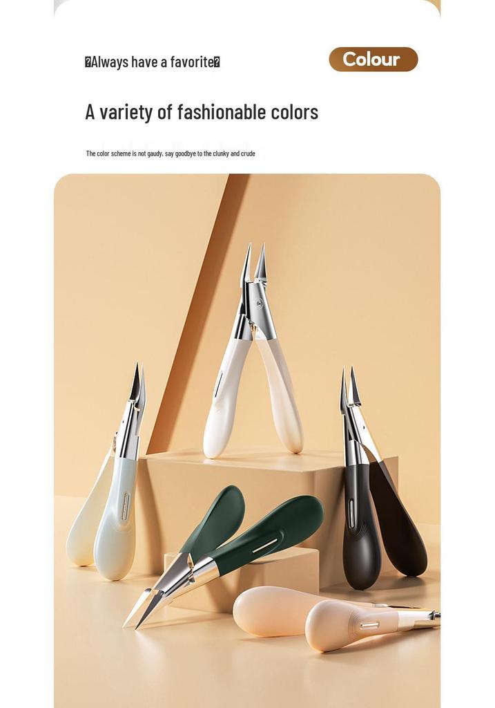 Multi-Functional Angled Stainless Steel Ingrown Nail Pliers for Thick Toenails