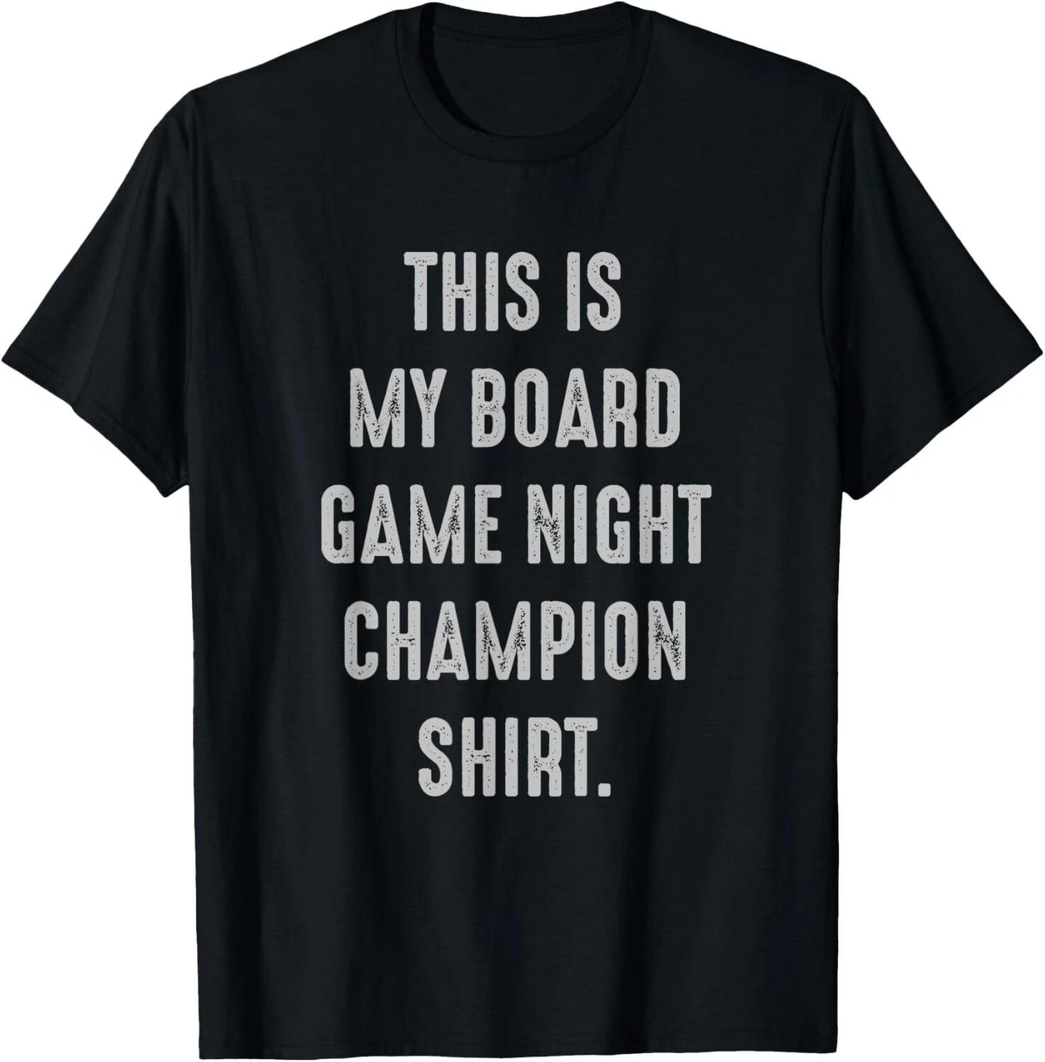 

Board Game Night Champion Funny Geek Gift Unisex T-Shirt 2XL