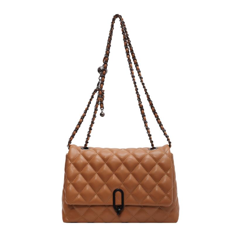 Premium texture bag women's autumn and winter new trendy fashion diamond chain bag niche women's shoulder messenger bag