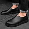 2025 Barefoot shoes men's genuine leather Oxford men's natural leather loafers retro single cowhide handmade 43 44 shoes