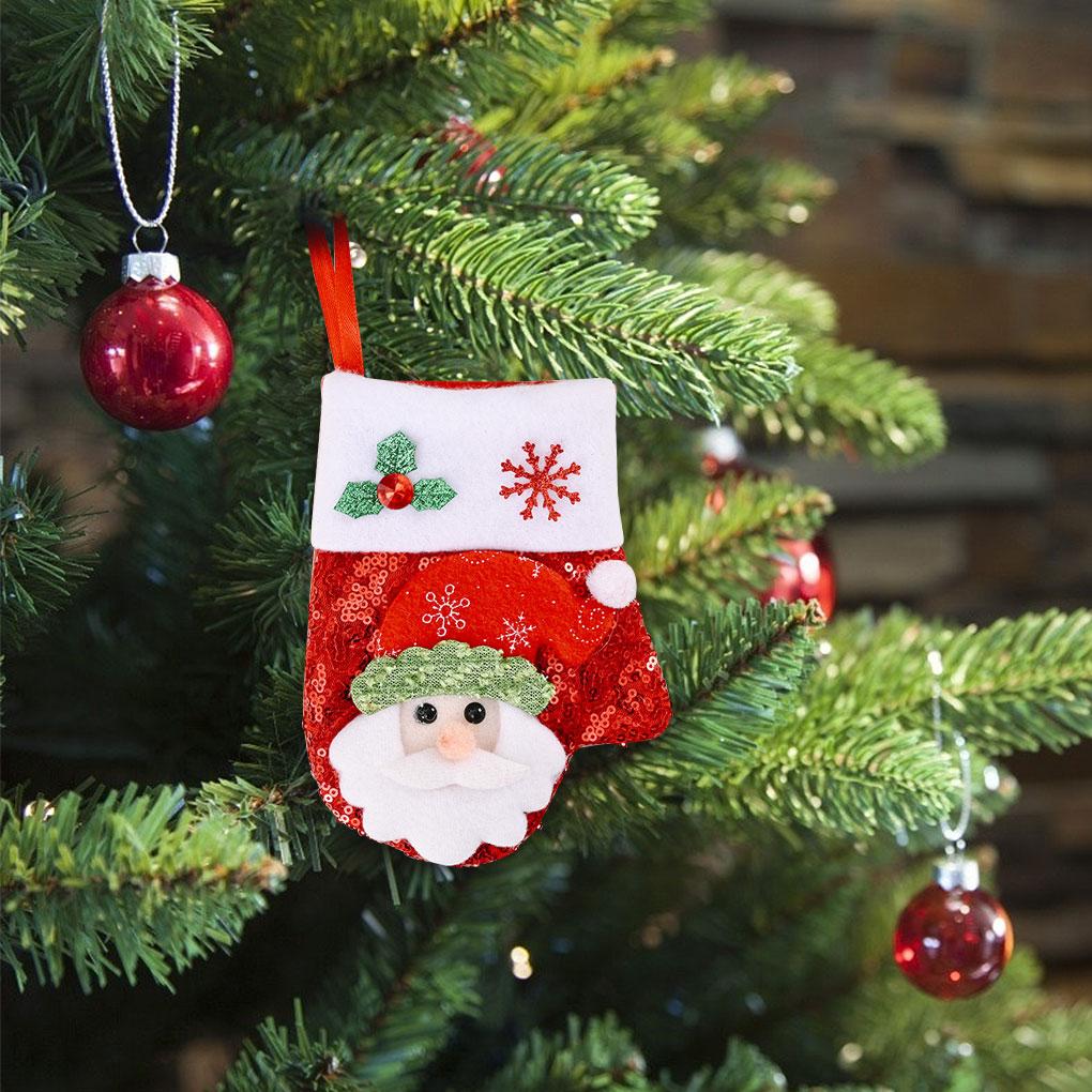 1/3PCS Christmas Glove Tableware Bag Holder Fork Spoon Pocket Cutlery Pouches