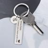 Girlfriend Lover Gifts Fashion Jewelry Drive Safe Keychain A-Z 26 Initials Lettering Key Ring