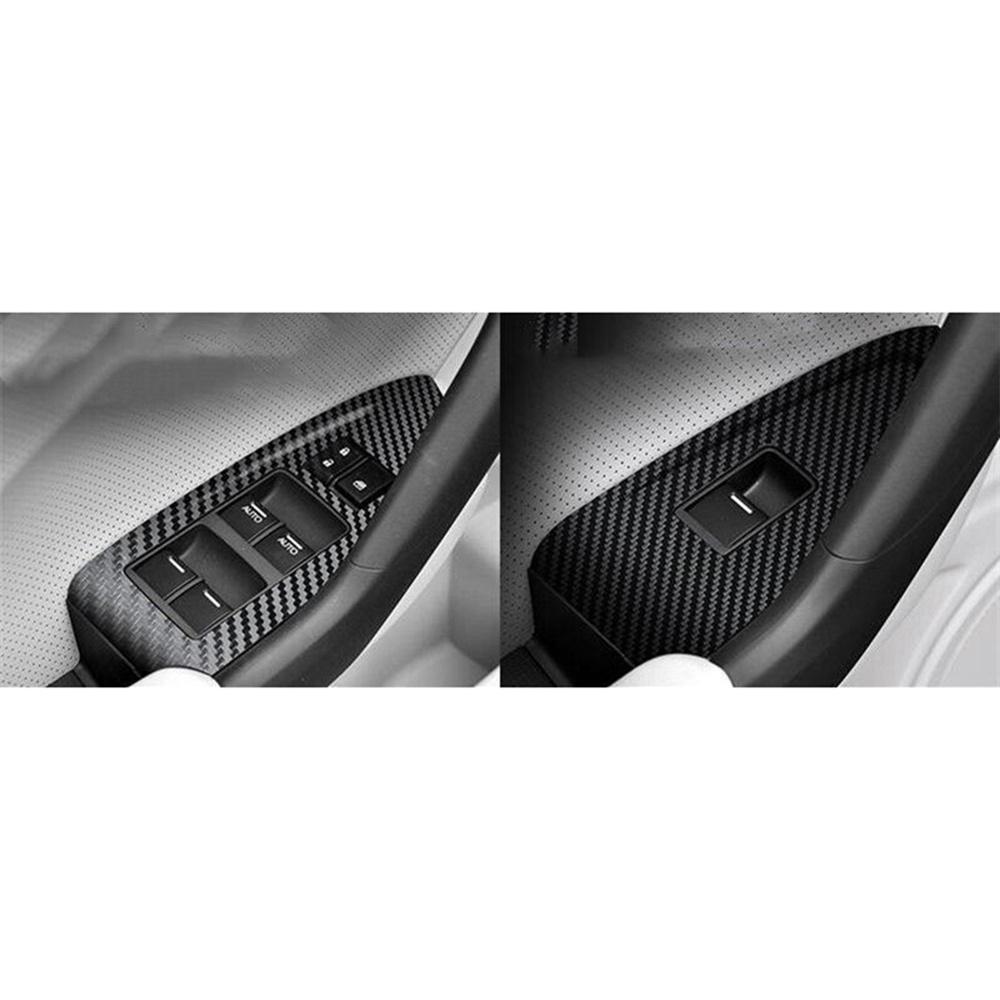 38Pcs Carbon Fiber Look Car Interior Decor Trim Sticker For Acura TSX 2009-2014