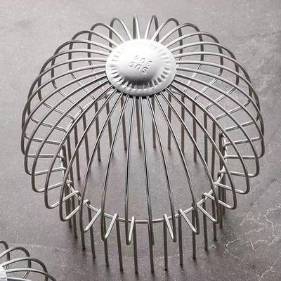 Round Roof Floor Drain Anti-blocking Large Displacement Balcony Drainage Cover Stainless Steel Rain Pipe Cap