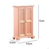 Bedroom Furniture Wardrobe Double Door Closet for 1/12 Dollhouse DIY Projects Child Accessories