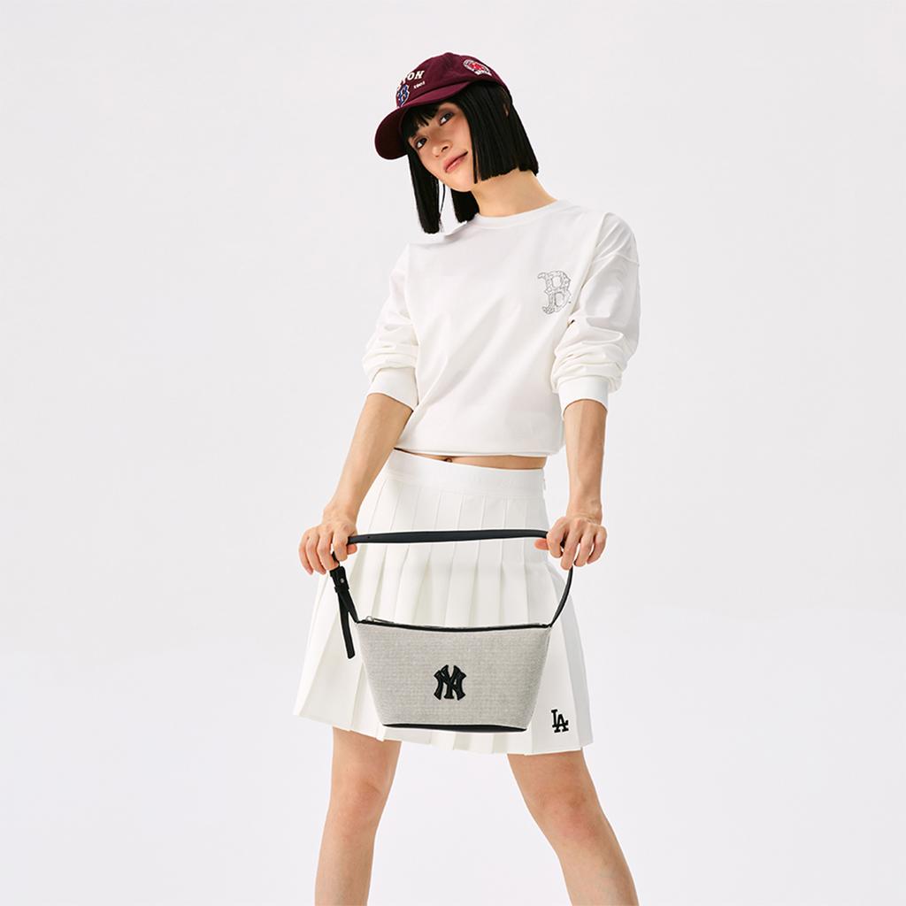 New MLB Boston Red Sox Basic Collection 25FW T Shirt Unisex Ivory White 3ATSB0554-43IVS