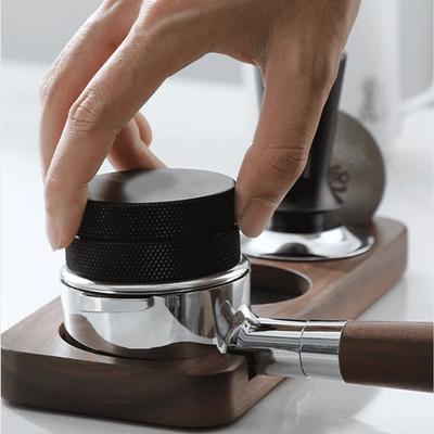 Kahve Tamper Mat İstasyon Standı Portafilter Tutucu Destek Taban Rafı Ceviz Ağacı 51MM 54MM 58MM Espresso Aksesuarları Barista