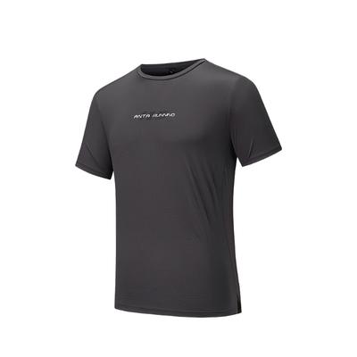 Running Series Simple Letter Quick-Dry Comfortable Versatile Round Neck Sports Short Sleeve T-Shirt Men T-Shirts Castle-Gray 152535105-5