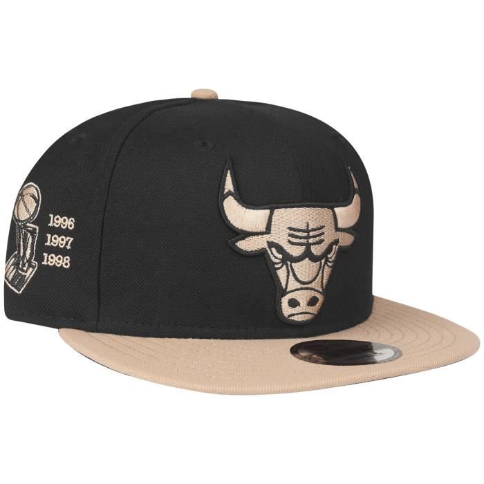 Casquette Snapback - New Era - 9Fifty - CHAMPS Chicago Bulls - 100% polyester - Noir